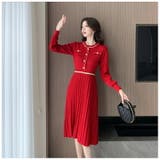 ニットワンピース 全3色 フリルネックが可愛い | JS FASHION | 詳細画像5 