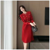 ニットワンピース 全3色 フリルネックが可愛い | JS FASHION | 詳細画像6 