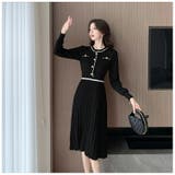 ニットワンピース 全3色 フリルネックが可愛い | JS FASHION | 詳細画像10 