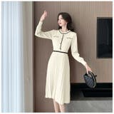 ニットワンピース 全3色 フリルネックが可愛い | JS FASHION | 詳細画像14 