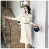 ニットワンピース 全3色 フリルネックが可愛い | JS FASHION | 詳細画像15 