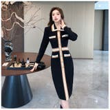 ニットワンピース 配色ニット 配色ライン | JS FASHION | 詳細画像6