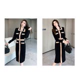ニットワンピース 配色ニット 配色ライン | JS FASHION | 詳細画像11