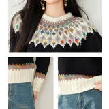 ニットトップス ノルディック柄 ニット | JS FASHION | 詳細画像9