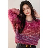 ニットトップス 全2色 グラデーション風 | JS FASHION | 詳細画像3