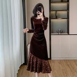 パーティードレス 全2色 ベロアワンピース | JS FASHION | 詳細画像3 