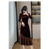 パーティードレス 全2色 ベロアワンピース | JS FASHION | 詳細画像4 