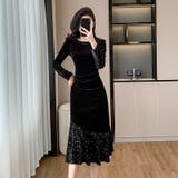 パーティードレス 全2色 ベロアワンピース | JS FASHION | 詳細画像7 