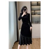 パーティードレス 全2色 ベロアワンピース | JS FASHION | 詳細画像9 