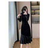 パーティードレス 全2色 ベロアワンピース | JS FASHION | 詳細画像11 