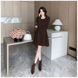 ニットワンピ 全4色 フレアワンピース | JS FASHION | 詳細画像8