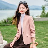 ノーカラージャケット 全4色 羽織り | JS FASHION | 詳細画像3