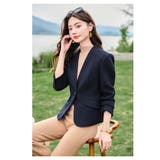 ノーカラージャケット 全4色 羽織り | JS FASHION | 詳細画像6