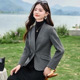 ノーカラージャケット 全4色 羽織り | JS FASHION | 詳細画像8