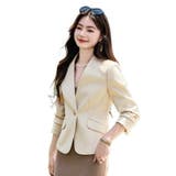 ノーカラージャケット 全4色 羽織り | JS FASHION | 詳細画像17