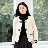 ダッフル風ジャケット 全2色 ノーカラー | JS FASHION | 詳細画像1