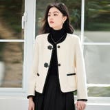 ダッフル風ジャケット 全2色 ノーカラー | JS FASHION | 詳細画像2