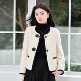 ダッフル風ジャケット 全2色 ノーカラー | JS FASHION | 詳細画像3