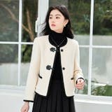 ダッフル風ジャケット 全2色 ノーカラー | JS FASHION | 詳細画像5
