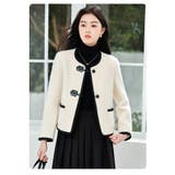 ダッフル風ジャケット 全2色 ノーカラー | JS FASHION | 詳細画像8