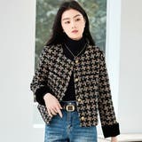 ツイードジャケット 全2色 ノーカラー | JS FASHION | 詳細画像1