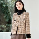 ツイードジャケット 全2色 ノーカラー | JS FASHION | 詳細画像2