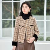 ツイードジャケット 全2色 ノーカラー | JS FASHION | 詳細画像4