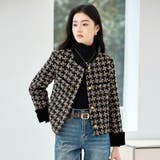 ツイードジャケット 全2色 ノーカラー | JS FASHION | 詳細画像8