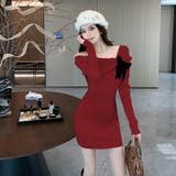 ニットワンピース 全2色 ミニワンピ | JS FASHION | 詳細画像2