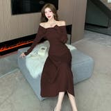 ニットワンピース 全5色 オフショルダー | JS FASHION | 詳細画像4