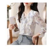 花柄ブラウス フリル シースルー | JS FASHION | 詳細画像8