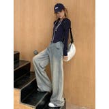 ワイドストレート デニムパンツ デニム | JS FASHION | 詳細画像6 