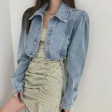 ショート丈デニムジャケット 全2色 長袖 | JS FASHION | 詳細画像6