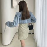 ショート丈デニムジャケット 全2色 長袖 | JS FASHION | 詳細画像8