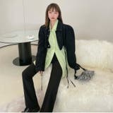 ショート丈デニムジャケット 全2色 長袖 | JS FASHION | 詳細画像10