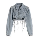 ショート丈デニムジャケット 全2色 長袖 | JS FASHION | 詳細画像19