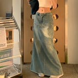 デニムスカート マーメイド ロングスカート | JS FASHION | 詳細画像2