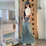 デニムスカート マーメイド ロングスカート | JS FASHION | 詳細画像3