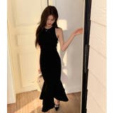 マーメイドワンピース パーティードレス ノースリーブ | JS FASHION | 詳細画像7
