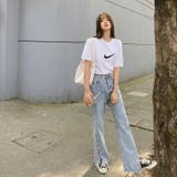 デニムパンツ ストレート 裾スリット | JS FASHION | 詳細画像5 