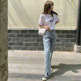 デニムパンツ ストレート 裾スリット | JS FASHION | 詳細画像7 