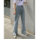 デニムパンツ ストレート 裾スリット | JS FASHION | 詳細画像9 