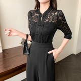 パンツドレス チャイナ風 レース | JS FASHION | 詳細画像4