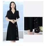 ワンピース 半袖 黒ワンピ | JS FASHION | 詳細画像7