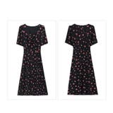 花柄ワンピース ダイヤモンドネック スリット入り | JS FASHION | 詳細画像19 