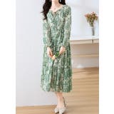 花柄ワンピース 全2色 ティアード | JS FASHION | 詳細画像12 