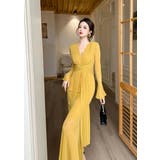 パーティードレス 全2色 Vネック | JS FASHION | 詳細画像6