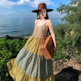 リゾートワンピ 柄プリント ゆったり | JS FASHION | 詳細画像4 