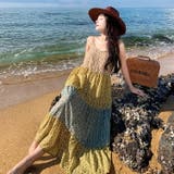リゾートワンピ 柄プリント ゆったり | JS FASHION | 詳細画像5 