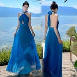 リゾートワンピ バックオープン バックリボン | JS FASHION | 詳細画像1 